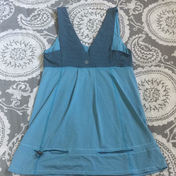 Blue/black striped tank - Picture 2 of 5